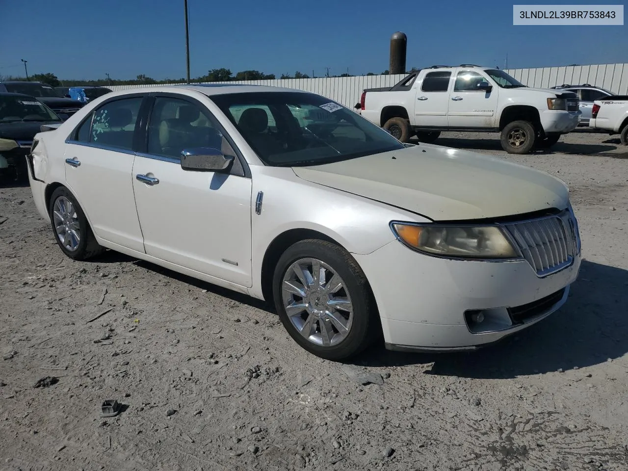 2011 Lincoln Mkz Hybrid VIN: 3LNDL2L39BR753843 Lot: 72367424