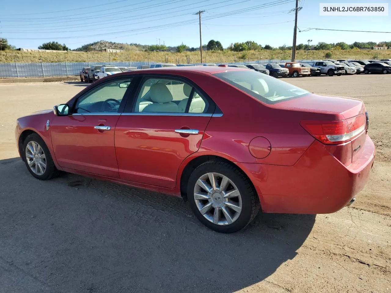 2011 Lincoln Mkz VIN: 3LNHL2JC6BR763850 Lot: 73799614