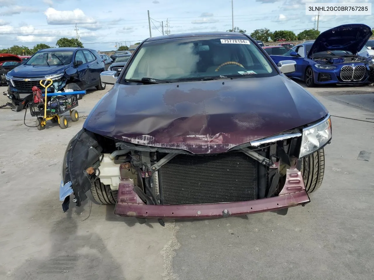 2011 Lincoln Mkz VIN: 3LNHL2GC0BR767285 Lot: 75778194