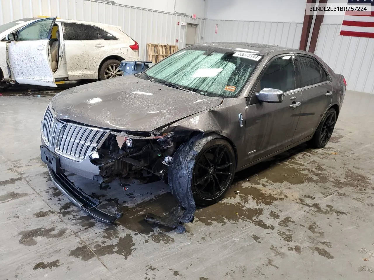 2011 Lincoln Mkz Hybrid VIN: 3LNDL2L31BR757224 Lot: 78073594