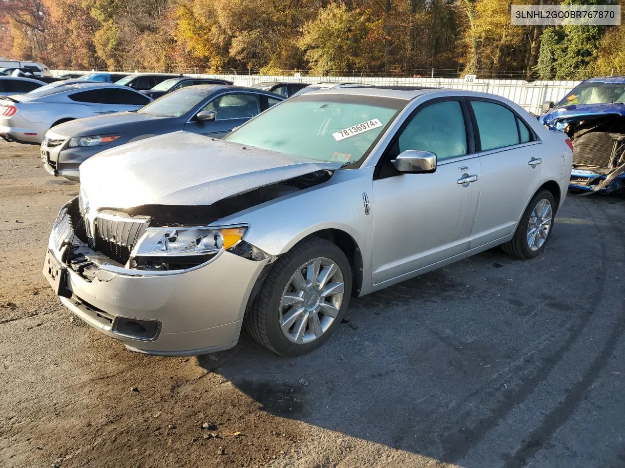 2011 Lincoln Mkz VIN: 3LNHL2GC0BR767870 Lot: 78136974