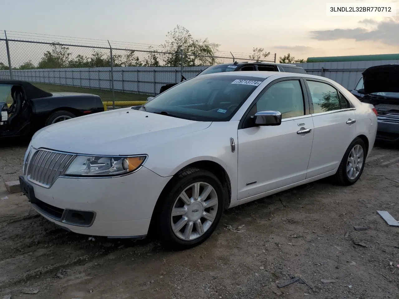 2011 Lincoln Mkz Hybrid VIN: 3LNDL2L32BR770712 Lot: 79713774