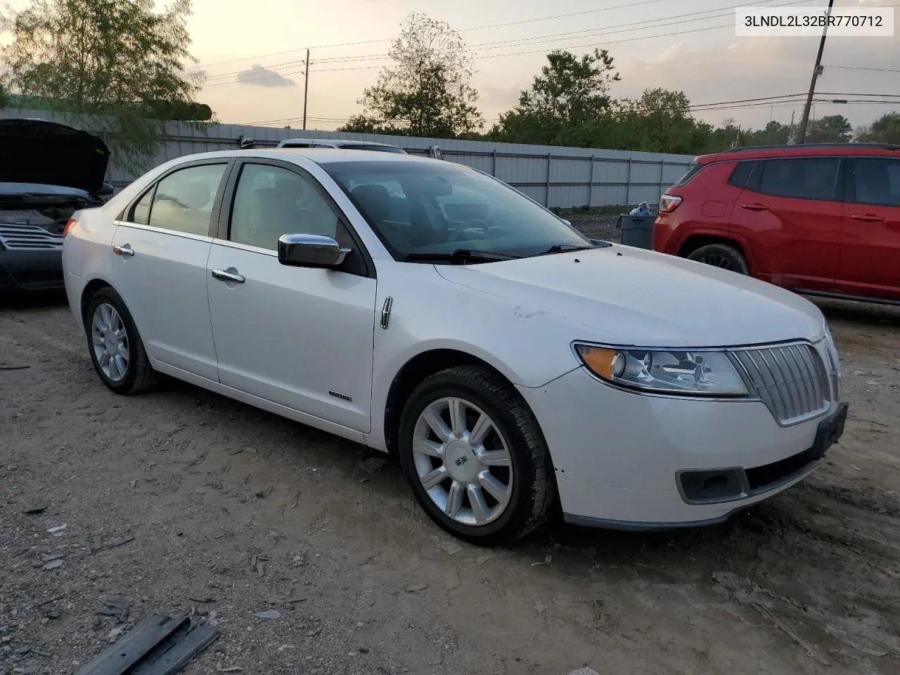 2011 Lincoln Mkz Hybrid VIN: 3LNDL2L32BR770712 Lot: 79713774