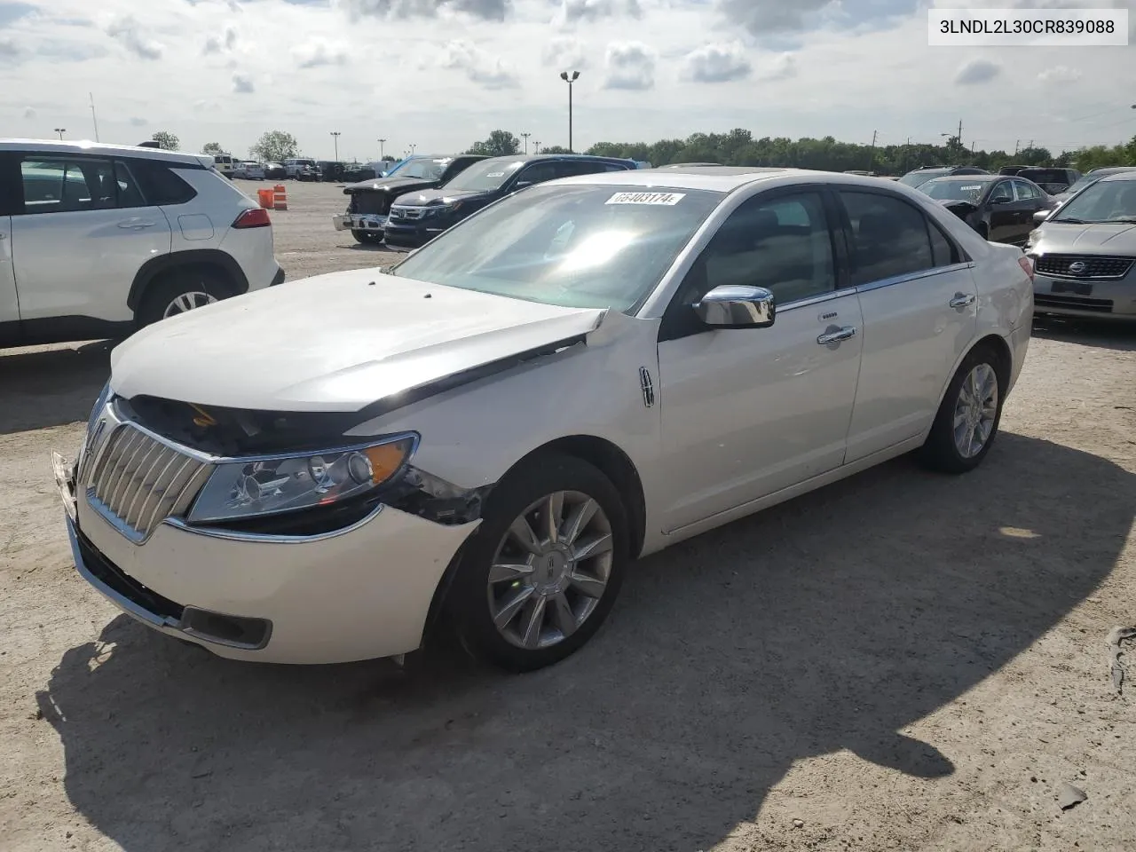 3LNDL2L30CR839088 2012 Lincoln Mkz Hybrid