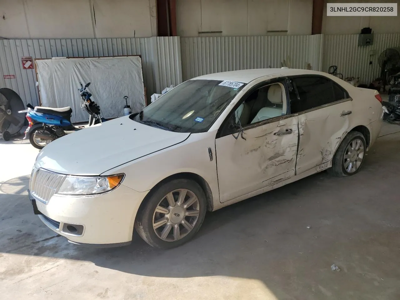 3LNHL2GC9CR820258 2012 Lincoln Mkz