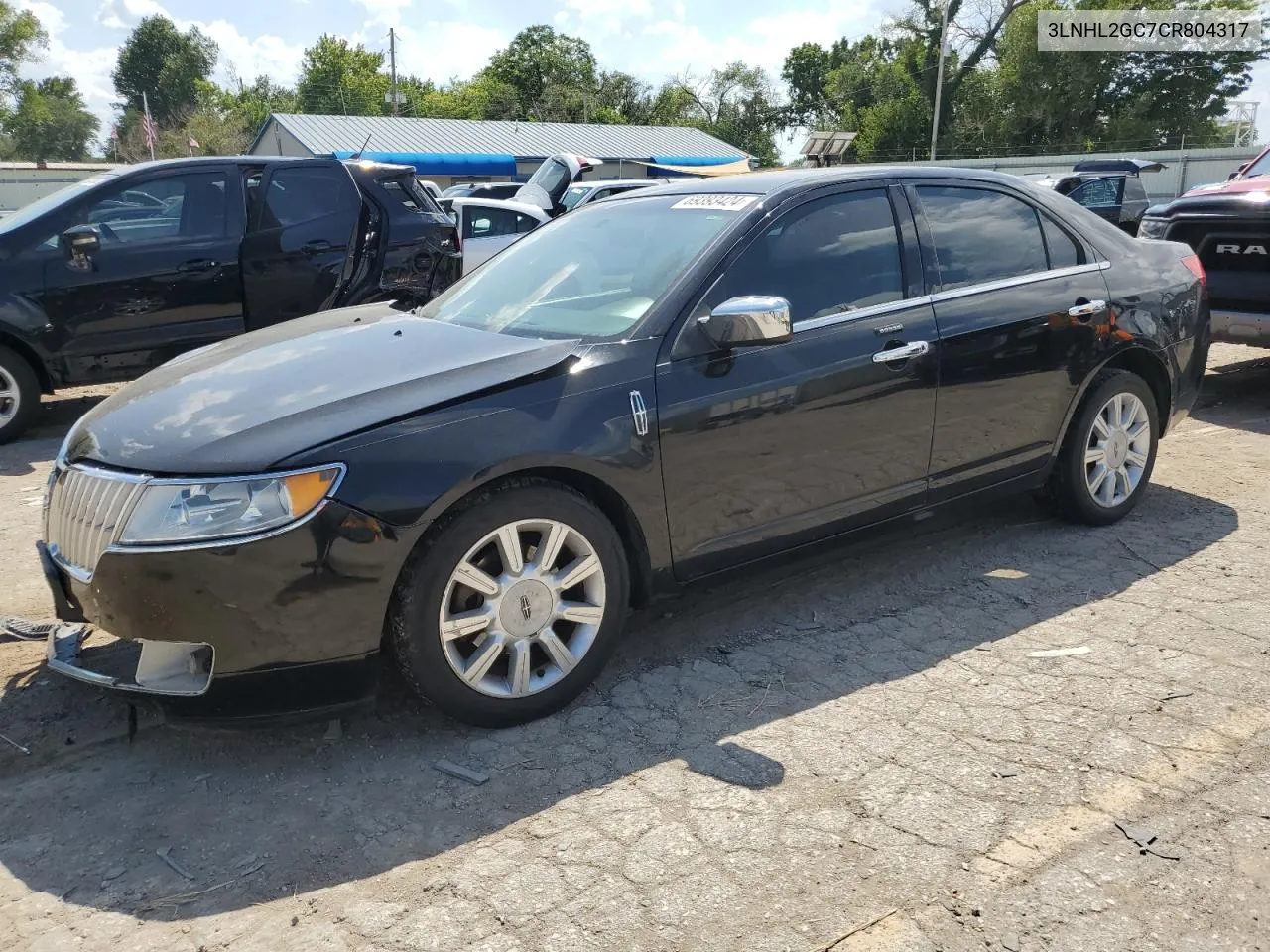 2012 Lincoln Mkz VIN: 3LNHL2GC7CR804317 Lot: 69393424