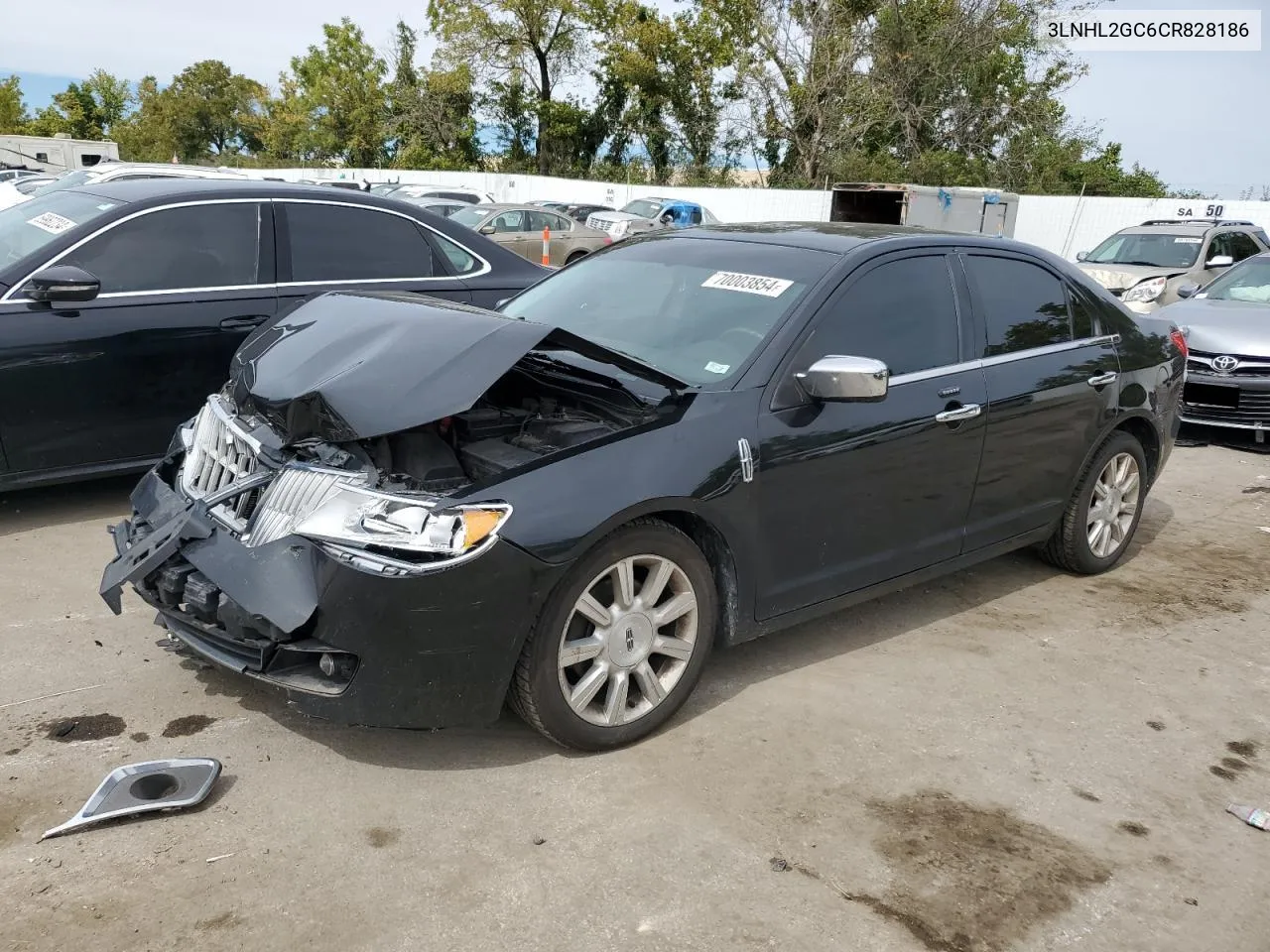 2012 Lincoln Mkz VIN: 3LNHL2GC6CR828186 Lot: 70003854