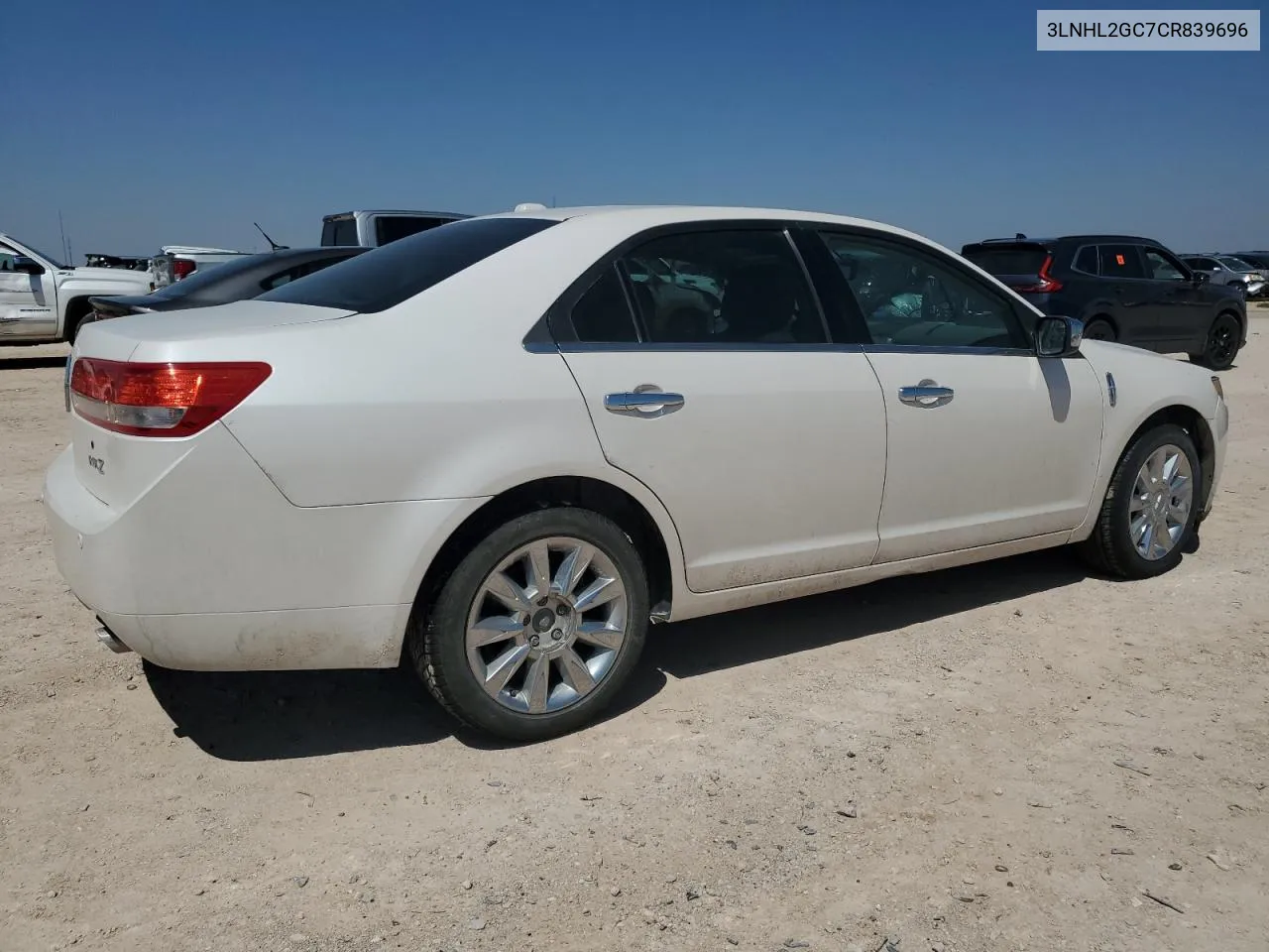 2012 Lincoln Mkz VIN: 3LNHL2GC7CR839696 Lot: 70728844