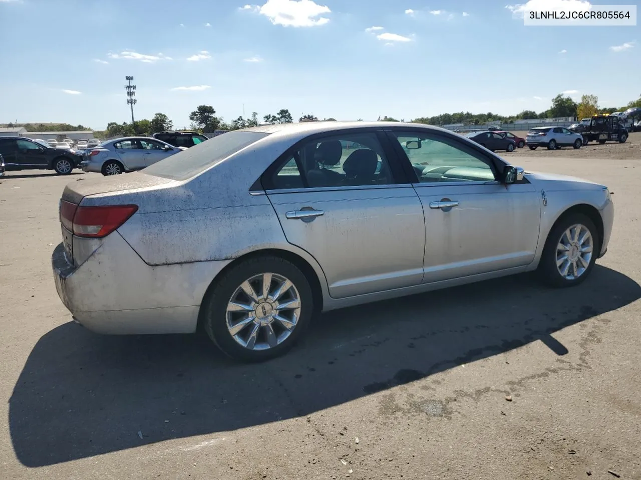 2012 Lincoln Mkz VIN: 3LNHL2JC6CR805564 Lot: 70769994