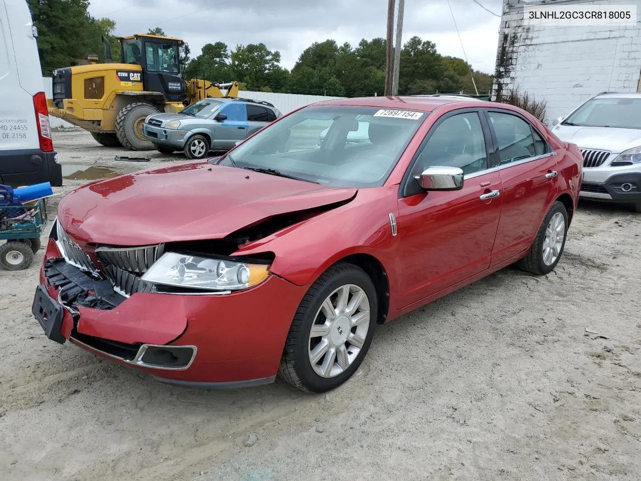 2012 Lincoln Mkz VIN: 3LNHL2GC3CR818005 Lot: 72897154