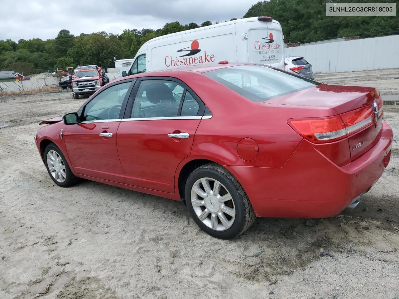 2012 Lincoln Mkz VIN: 3LNHL2GC3CR818005 Lot: 72897154