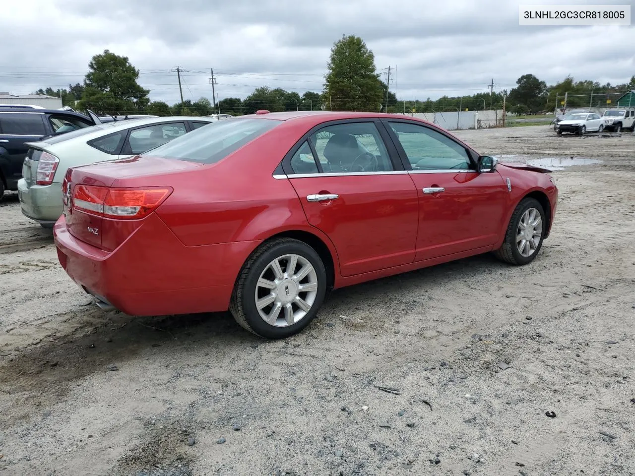 2012 Lincoln Mkz VIN: 3LNHL2GC3CR818005 Lot: 72897154