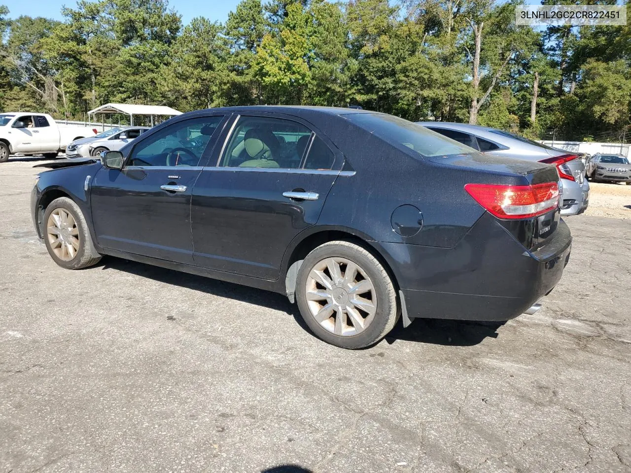 2012 Lincoln Mkz VIN: 3LNHL2GC2CR822451 Lot: 75265834