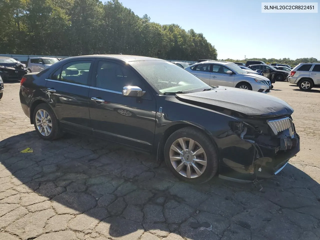 2012 Lincoln Mkz VIN: 3LNHL2GC2CR822451 Lot: 75265834