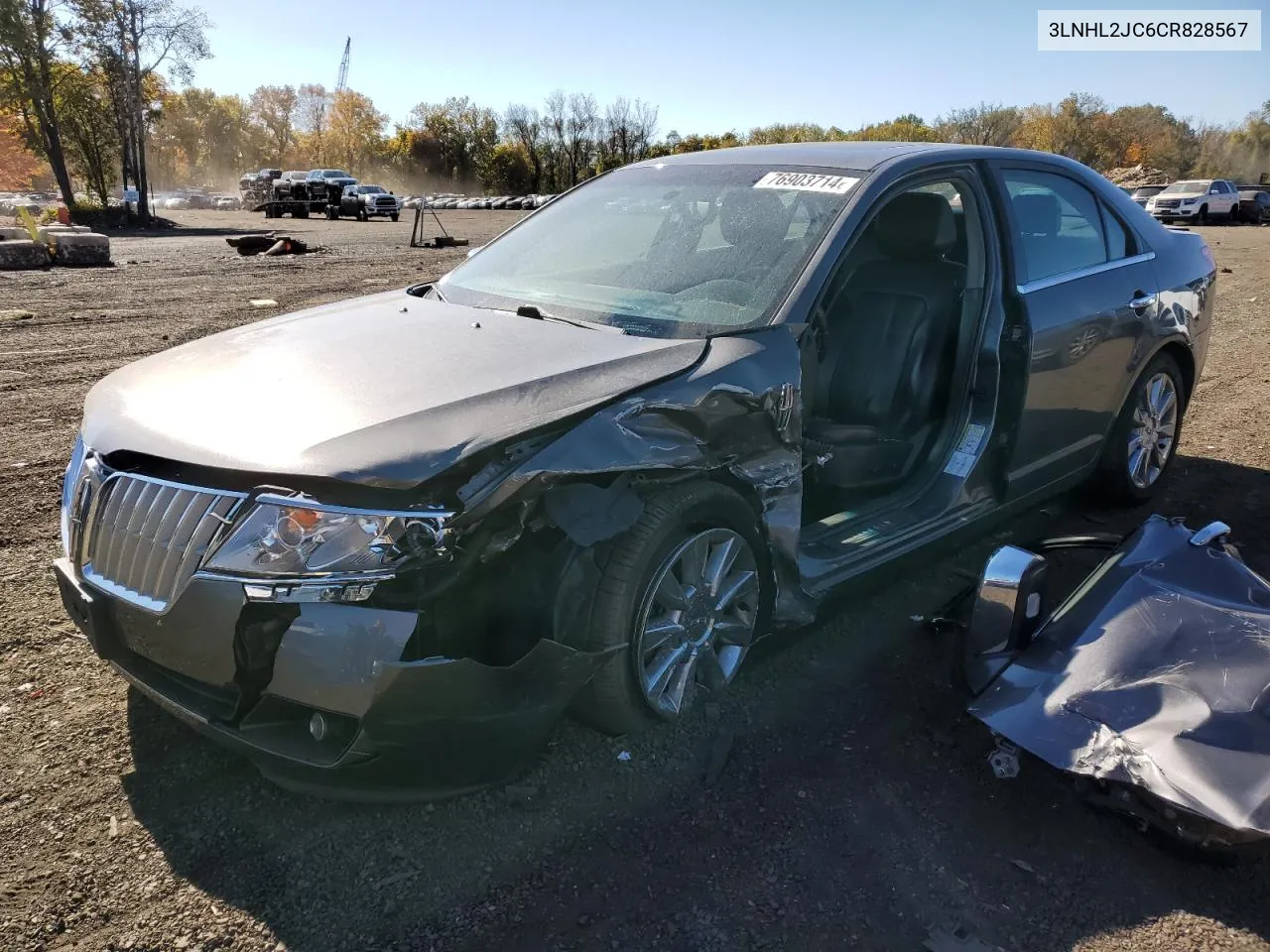 2012 Lincoln Mkz VIN: 3LNHL2JC6CR828567 Lot: 76903714