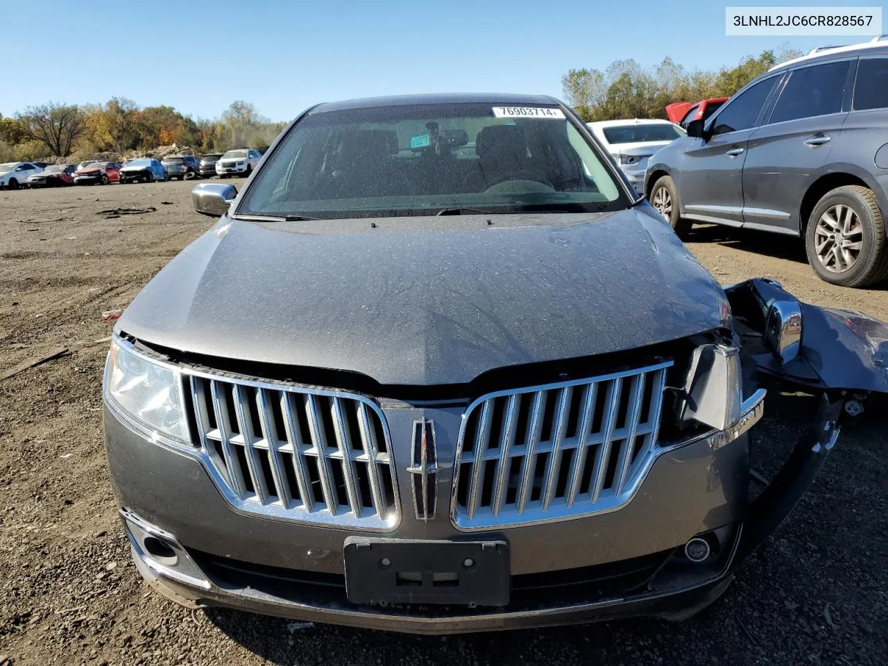 2012 Lincoln Mkz VIN: 3LNHL2JC6CR828567 Lot: 76903714