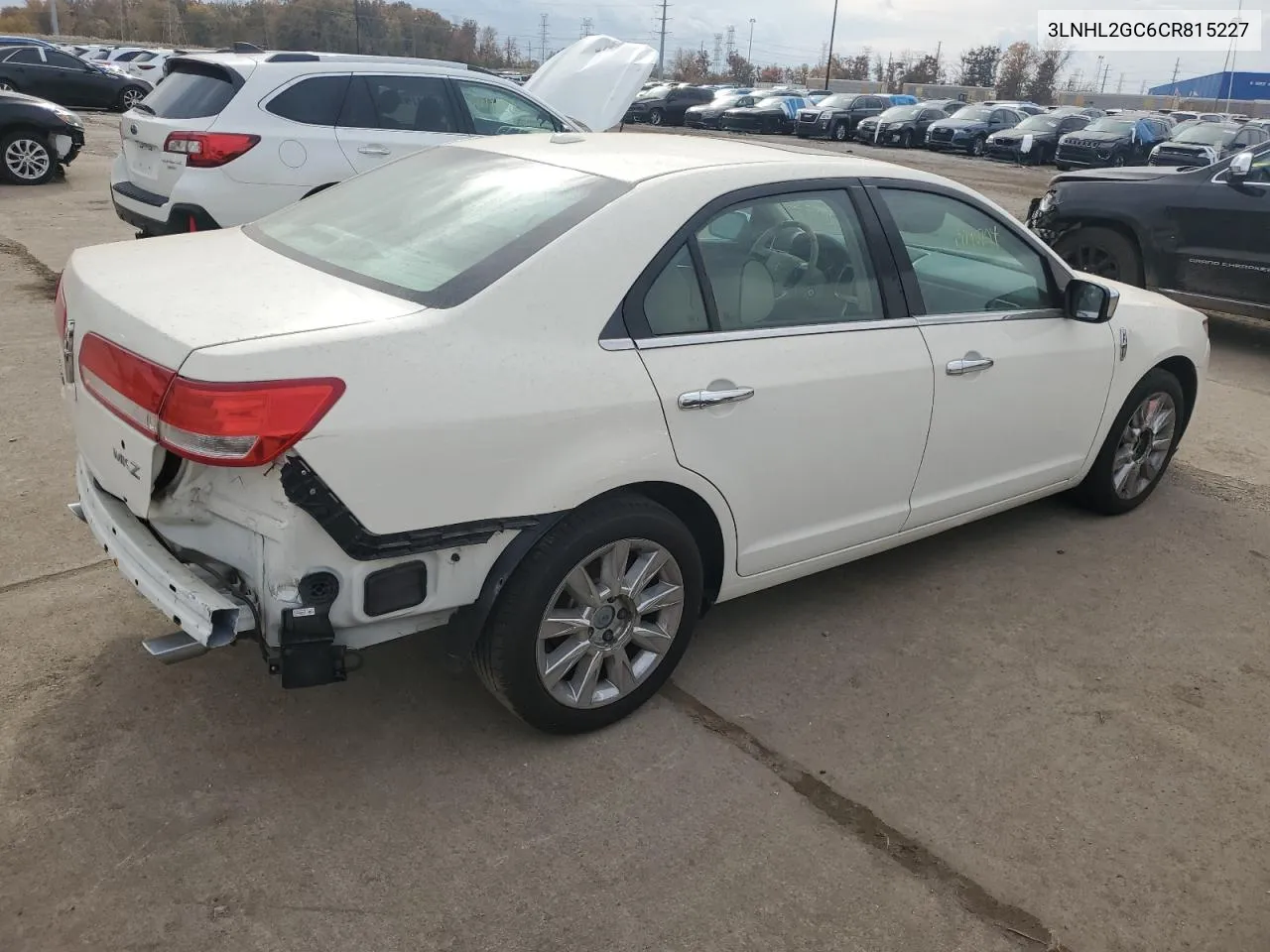 2012 Lincoln Mkz VIN: 3LNHL2GC6CR815227 Lot: 77790704