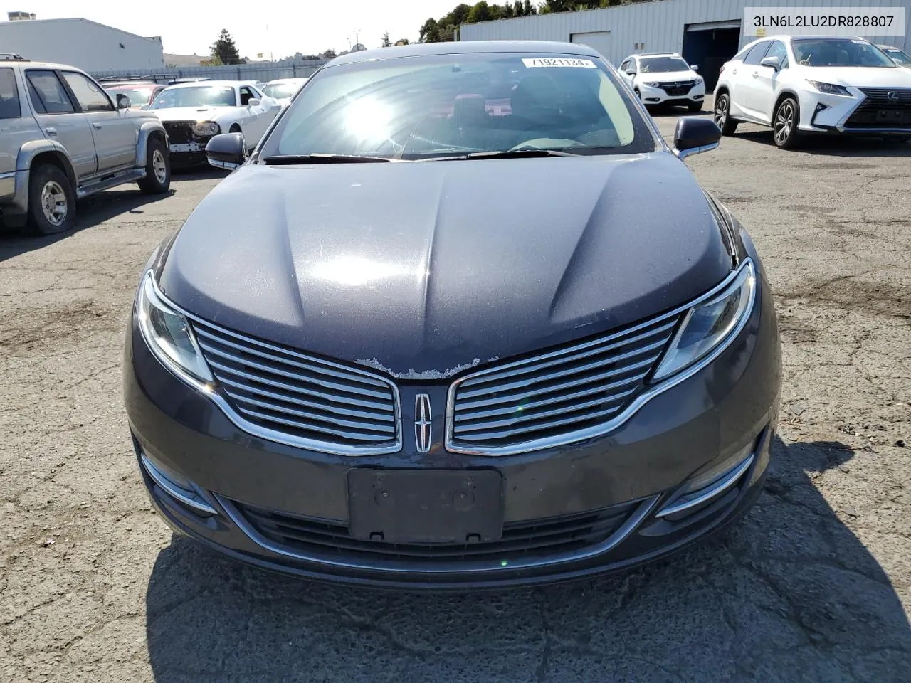 2013 Lincoln Mkz Hybrid VIN: 3LN6L2LU2DR828807 Lot: 71921134