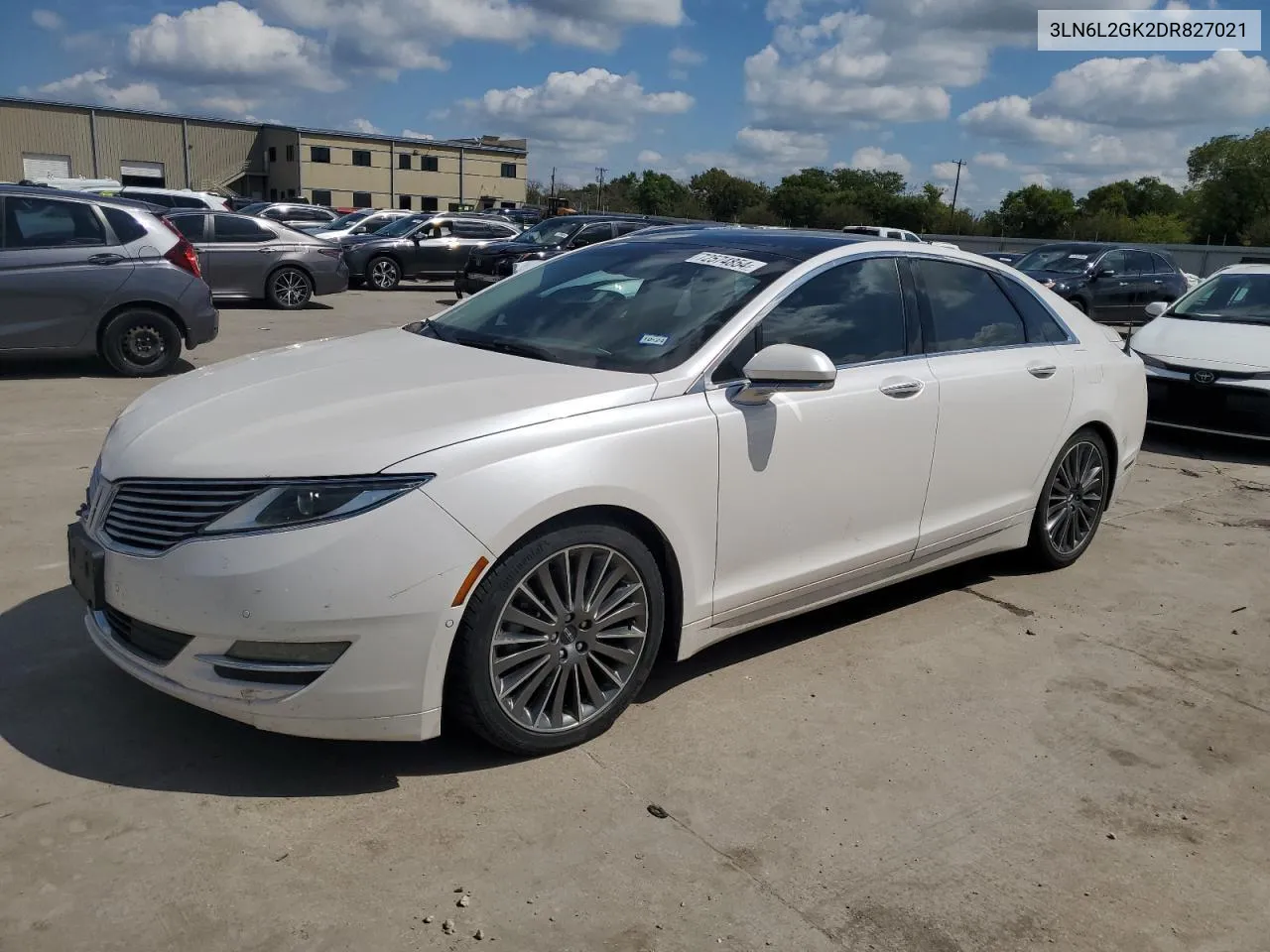 2013 Lincoln Mkz VIN: 3LN6L2GK2DR827021 Lot: 72574854