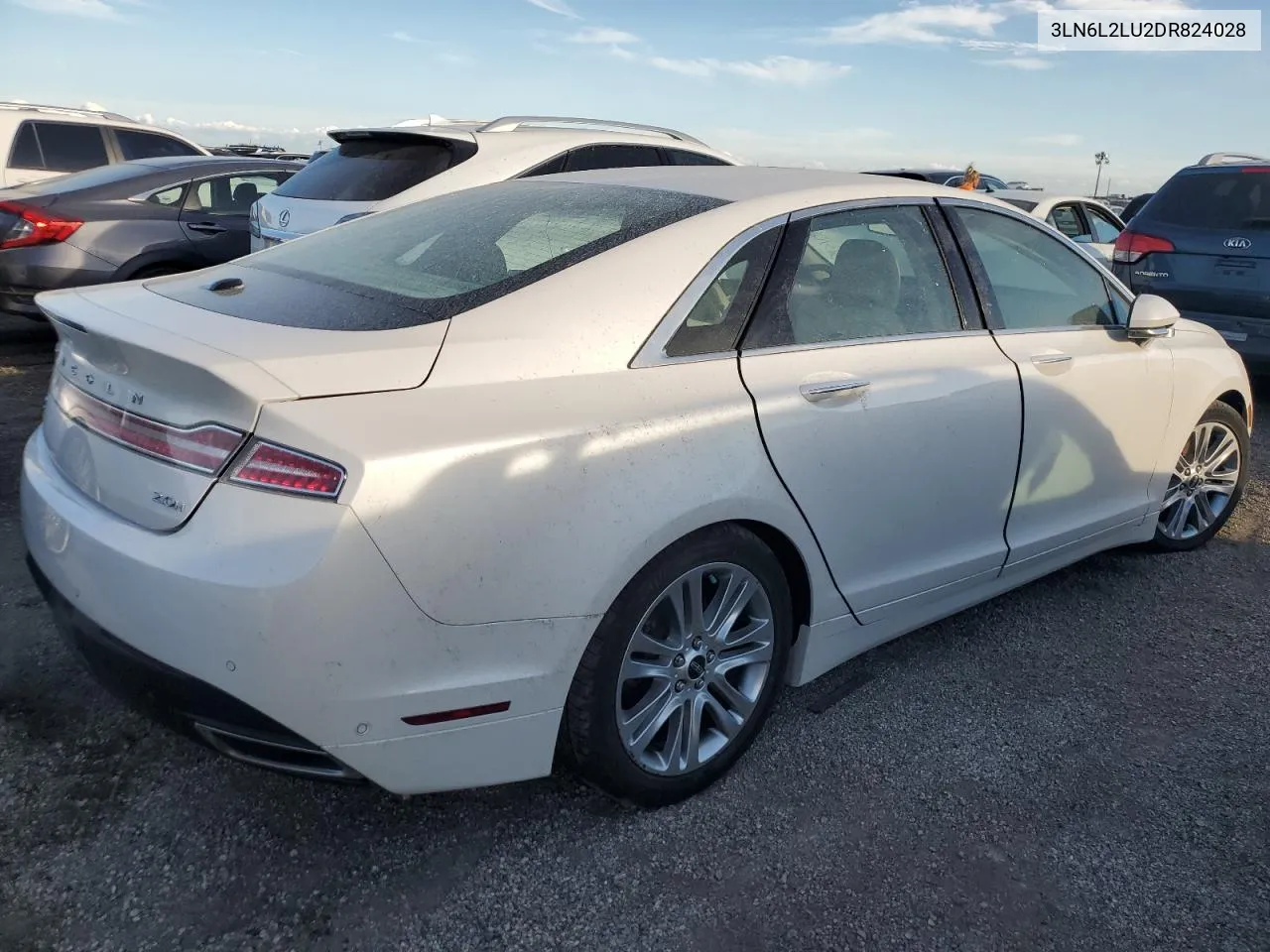 2013 Lincoln Mkz Hybrid VIN: 3LN6L2LU2DR824028 Lot: 75313104