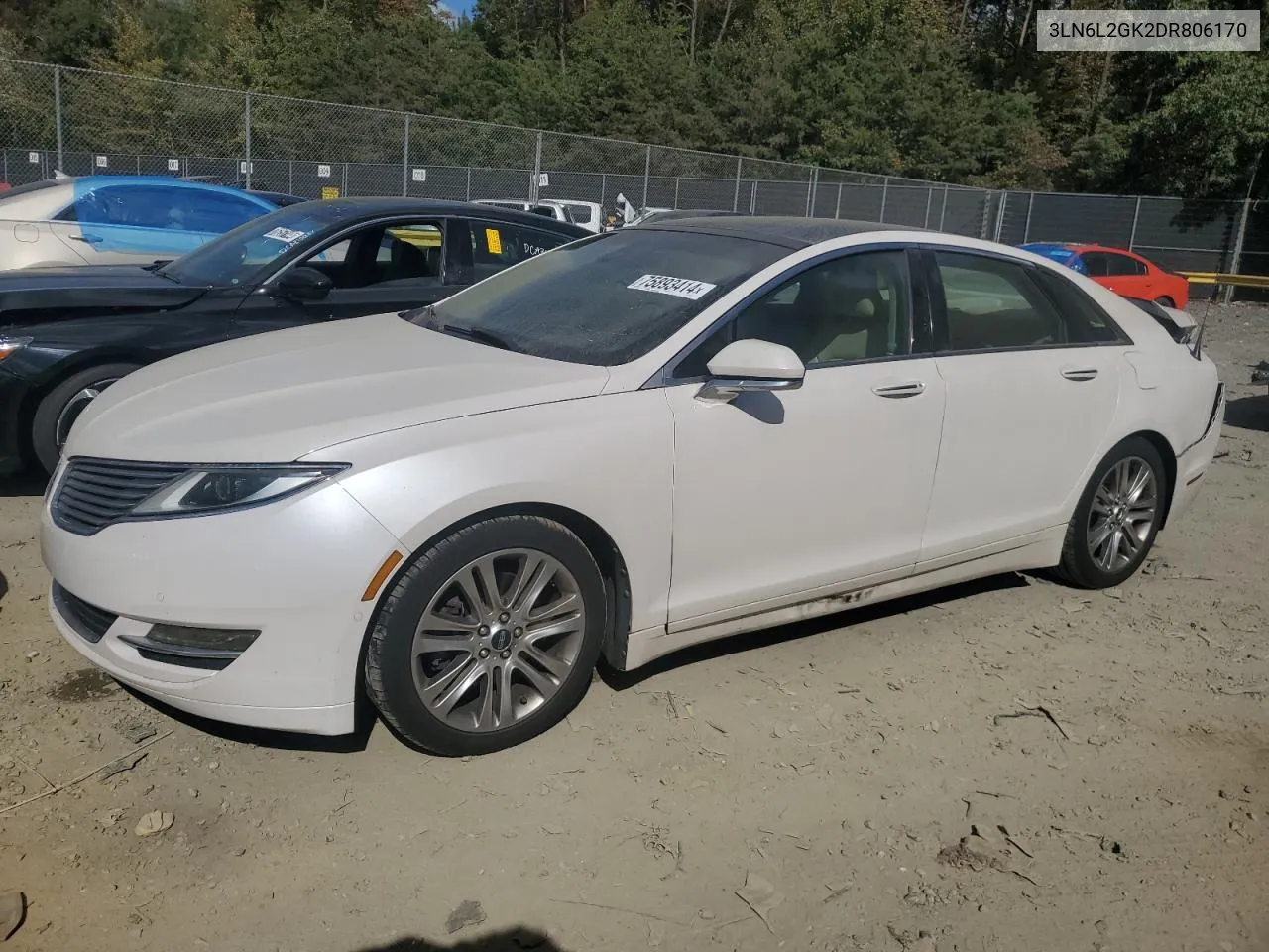 2013 Lincoln Mkz VIN: 3LN6L2GK2DR806170 Lot: 75893414