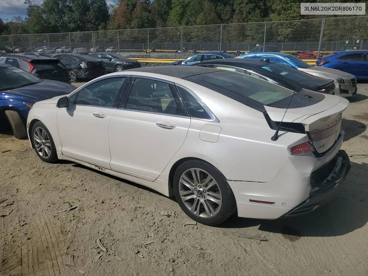 2013 Lincoln Mkz VIN: 3LN6L2GK2DR806170 Lot: 75893414