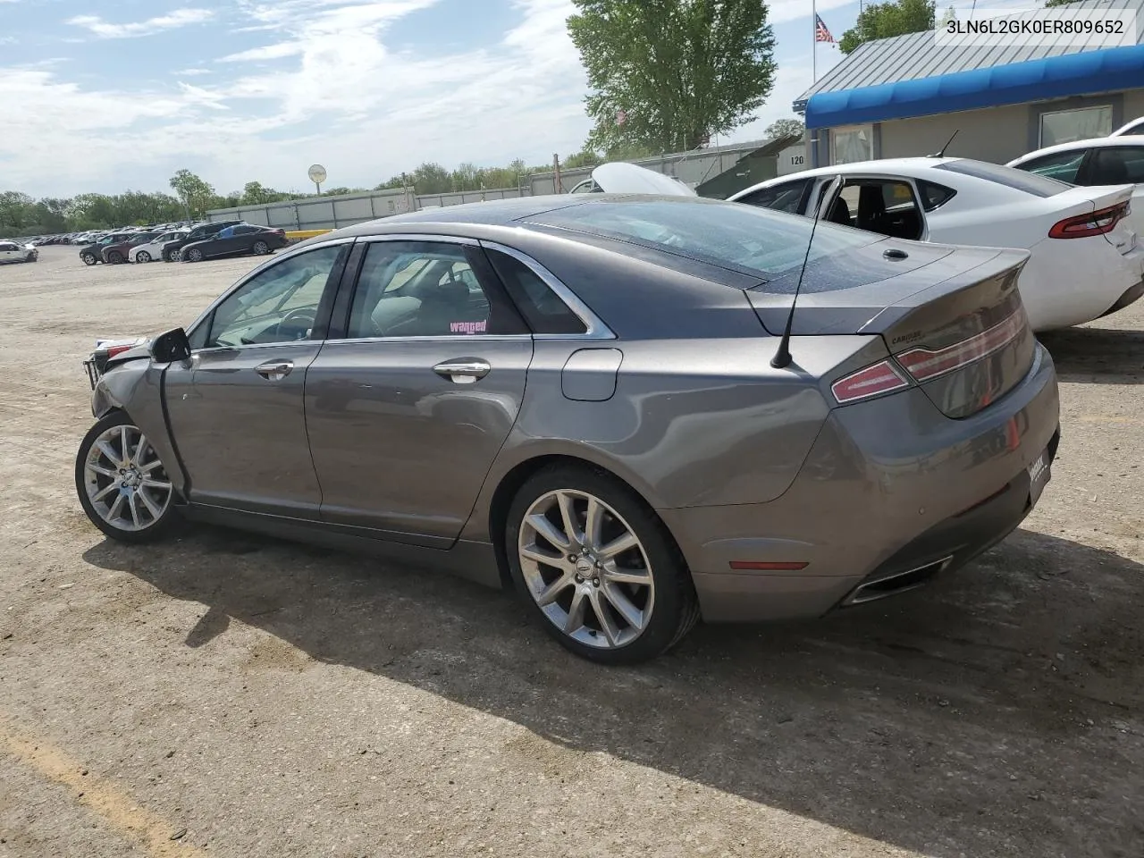 2014 Lincoln Mkz VIN: 3LN6L2GK0ER809652 Lot: 52415494