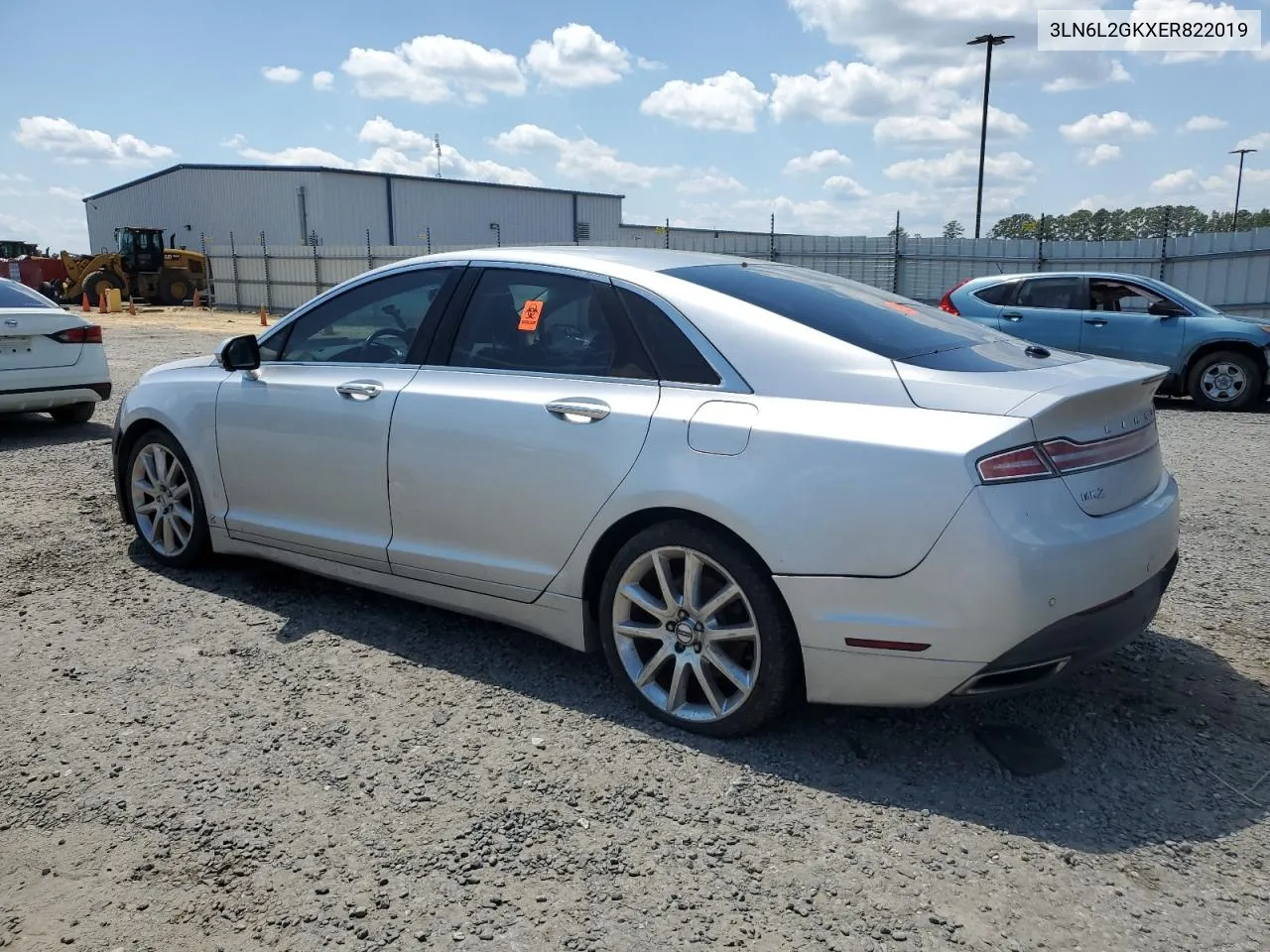 2014 Lincoln Mkz VIN: 3LN6L2GKXER822019 Lot: 66097974