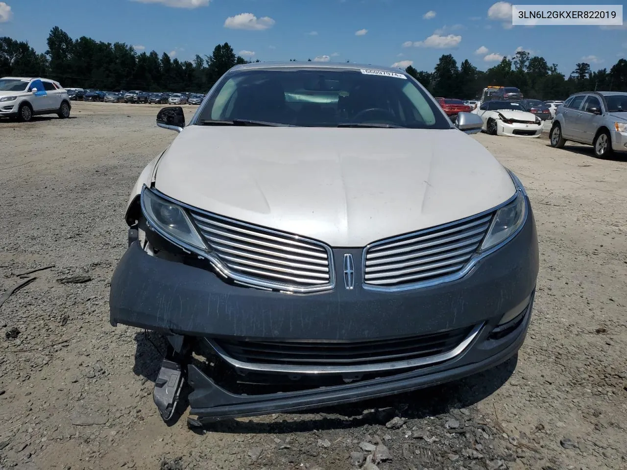 2014 Lincoln Mkz VIN: 3LN6L2GKXER822019 Lot: 66097974