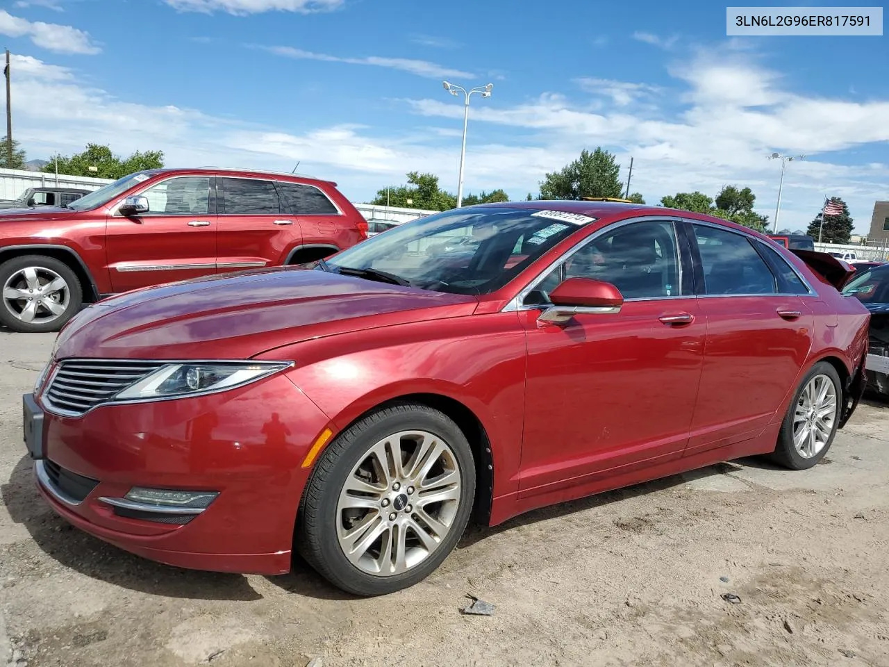 2014 Lincoln Mkz VIN: 3LN6L2G96ER817591 Lot: 68087274