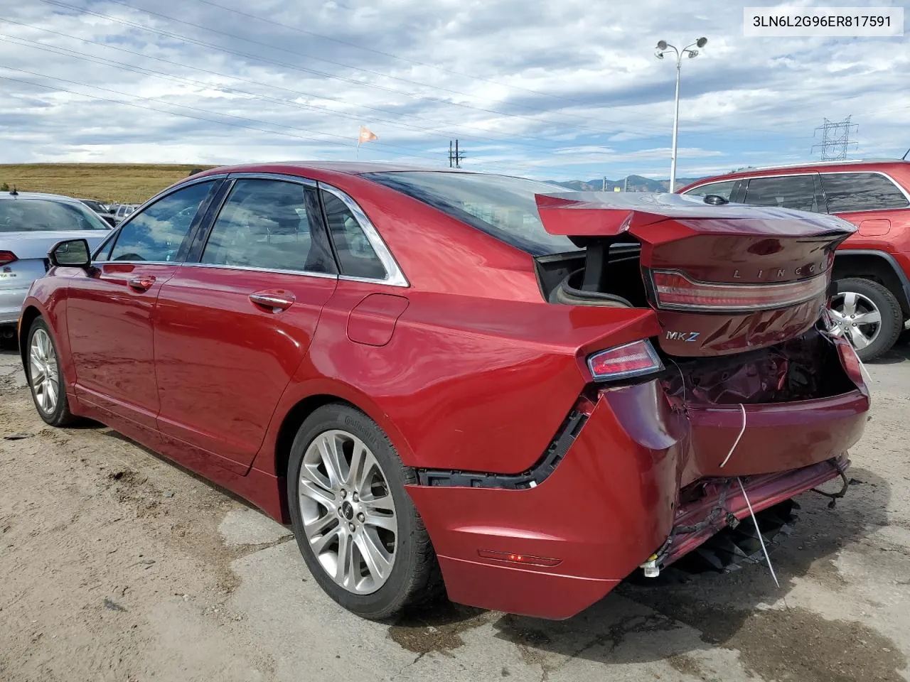 2014 Lincoln Mkz VIN: 3LN6L2G96ER817591 Lot: 68087274