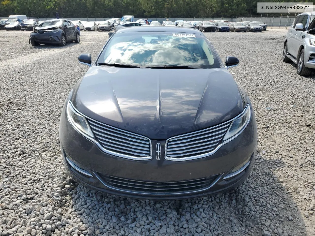 2014 Lincoln Mkz VIN: 3LN6L2G94ER833322 Lot: 68739704