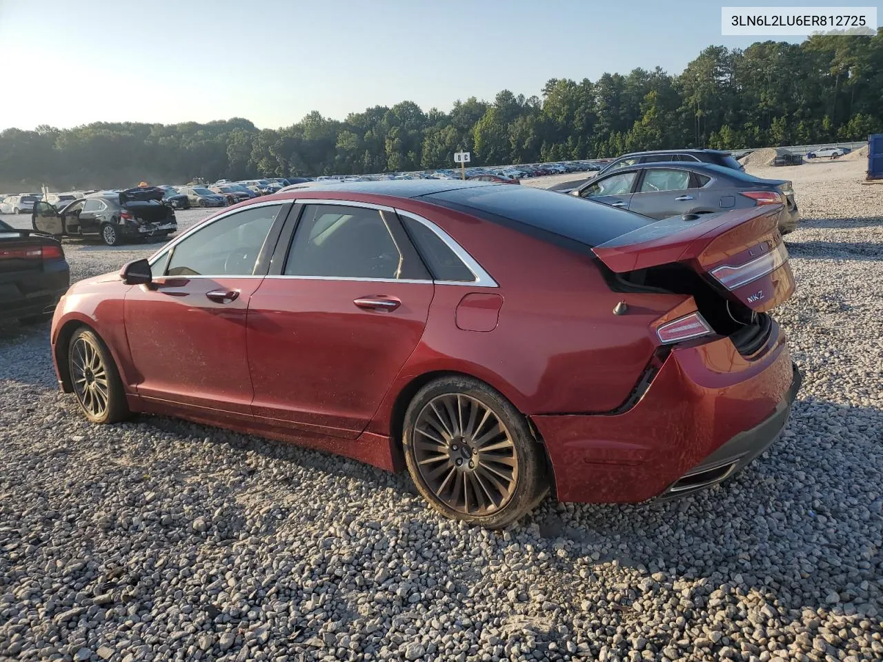 2014 Lincoln Mkz Hybrid VIN: 3LN6L2LU6ER812725 Lot: 69419214