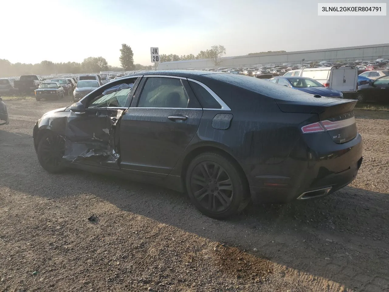 2014 Lincoln Mkz VIN: 3LN6L2GK0ER804791 Lot: 69676294