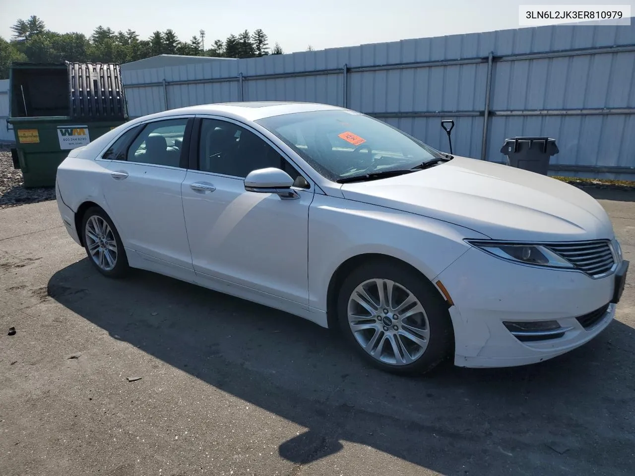 2014 Lincoln Mkz VIN: 3LN6L2JK3ER810979 Lot: 70441254