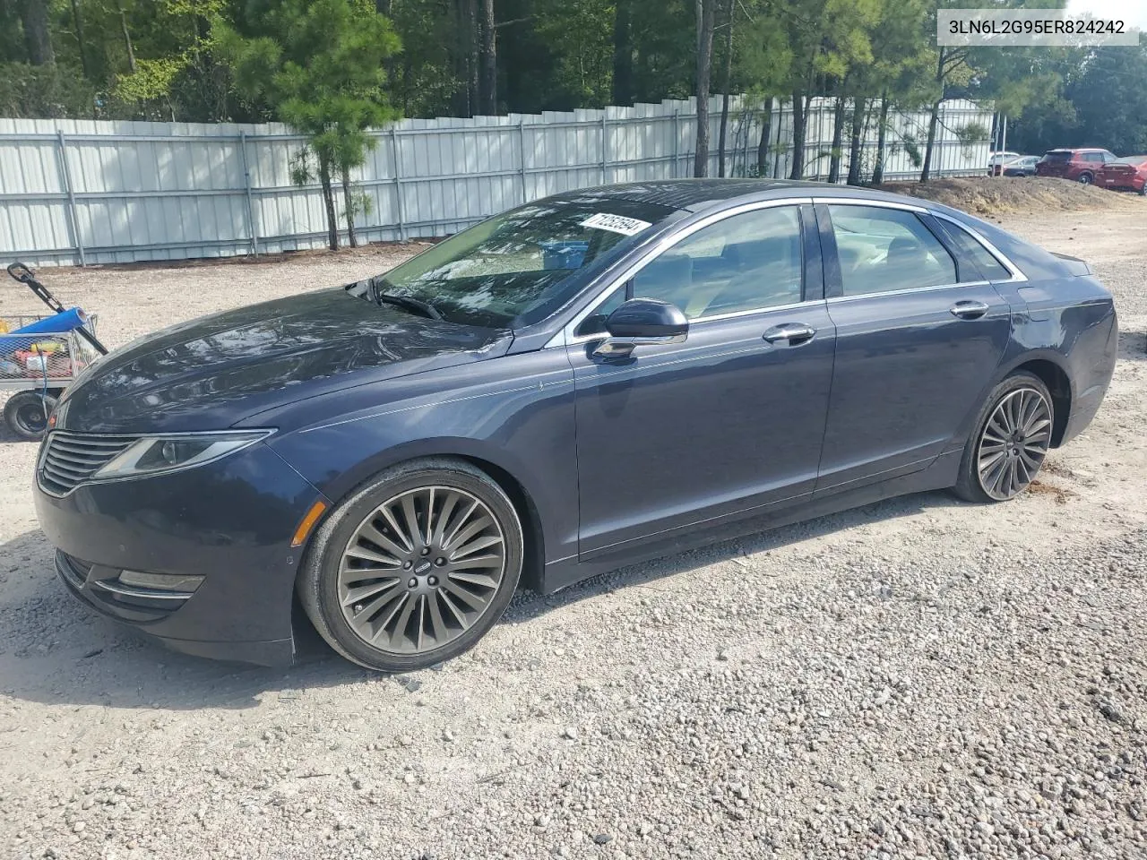 2014 Lincoln Mkz VIN: 3LN6L2G95ER824242 Lot: 71252594