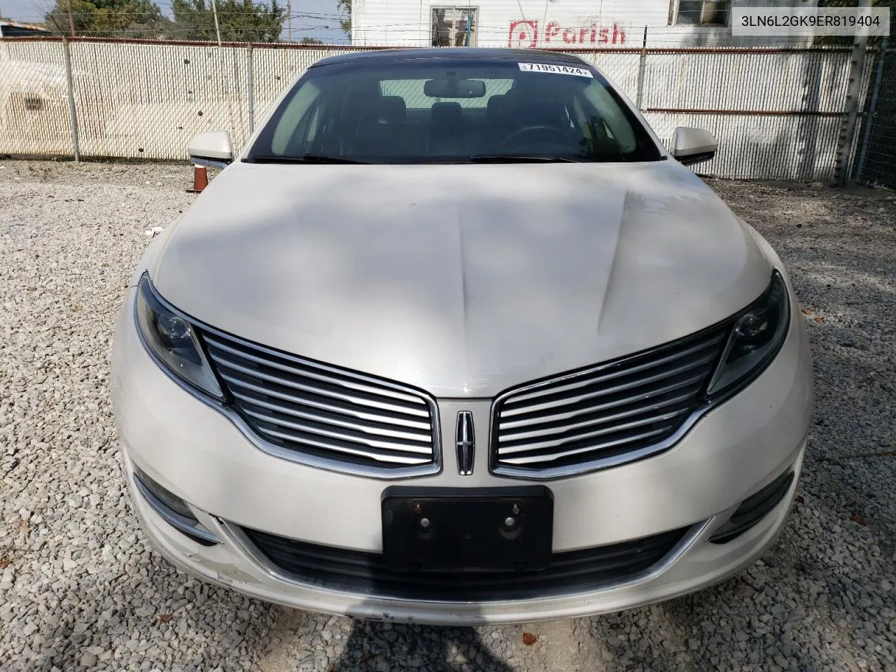 3LN6L2GK9ER819404 2014 Lincoln Mkz