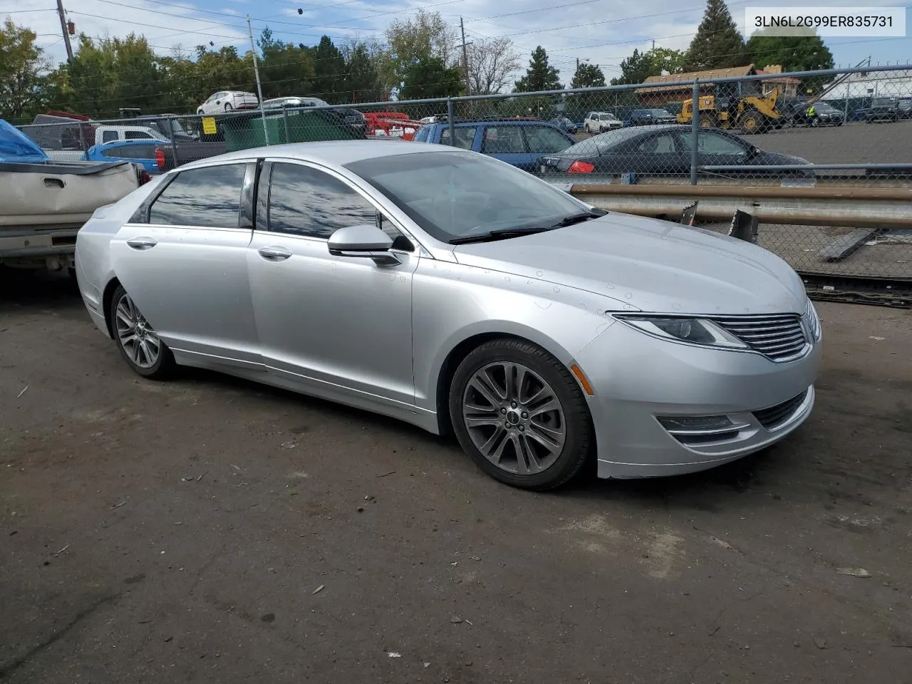 2014 Lincoln Mkz VIN: 3LN6L2G99ER835731 Lot: 72029734