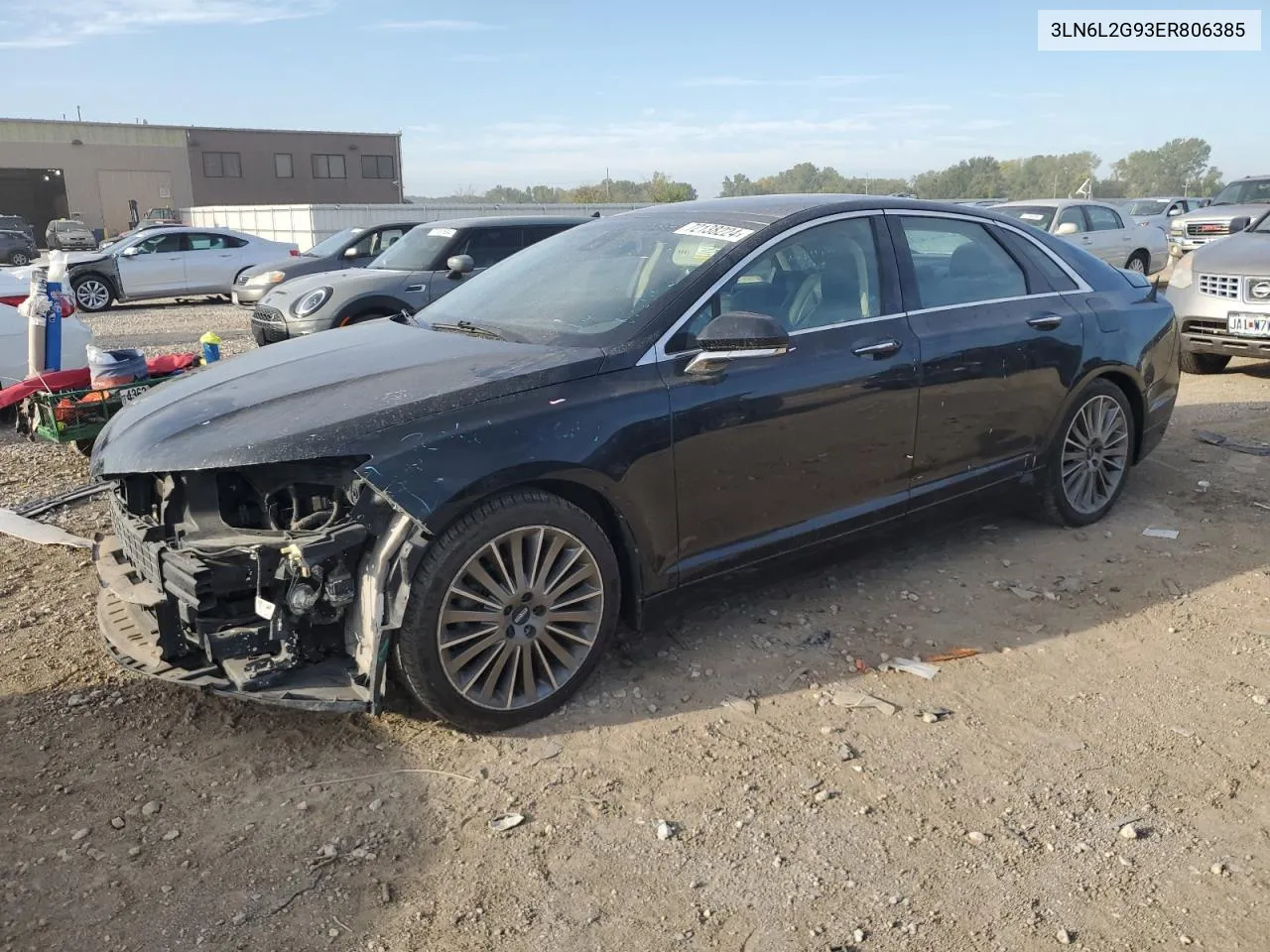 2014 Lincoln Mkz VIN: 3LN6L2G93ER806385 Lot: 72138224