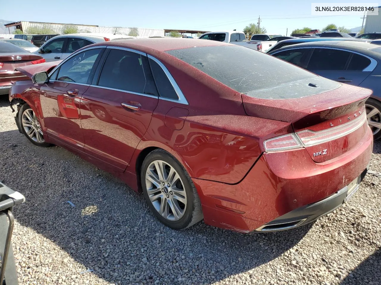 2014 Lincoln Mkz VIN: 3LN6L2GK3ER828146 Lot: 72174874