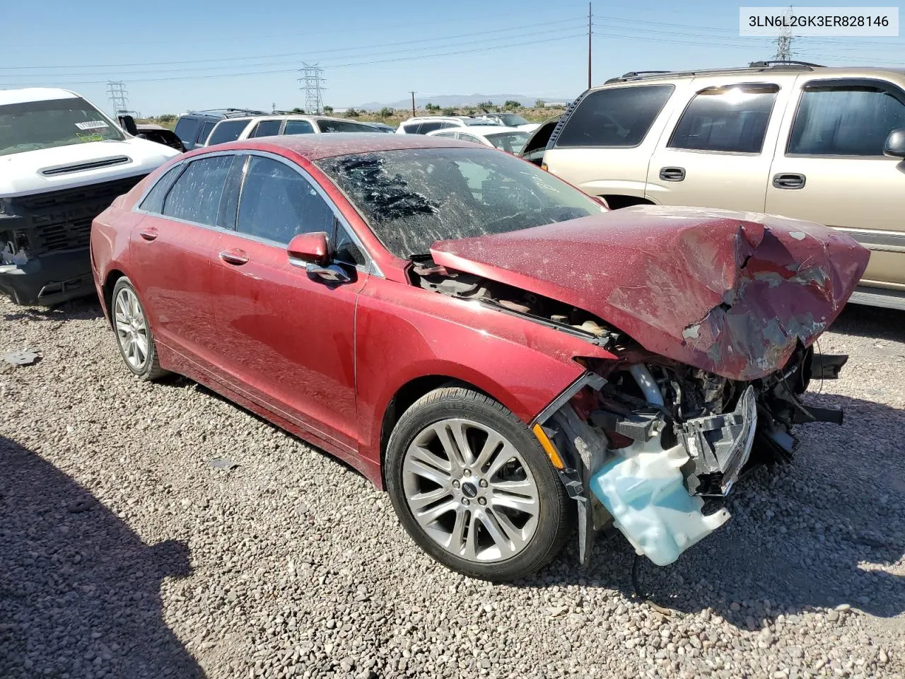 2014 Lincoln Mkz VIN: 3LN6L2GK3ER828146 Lot: 72174874