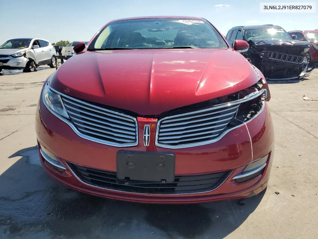 2014 Lincoln Mkz VIN: 3LN6L2J91ER827079 Lot: 72454134