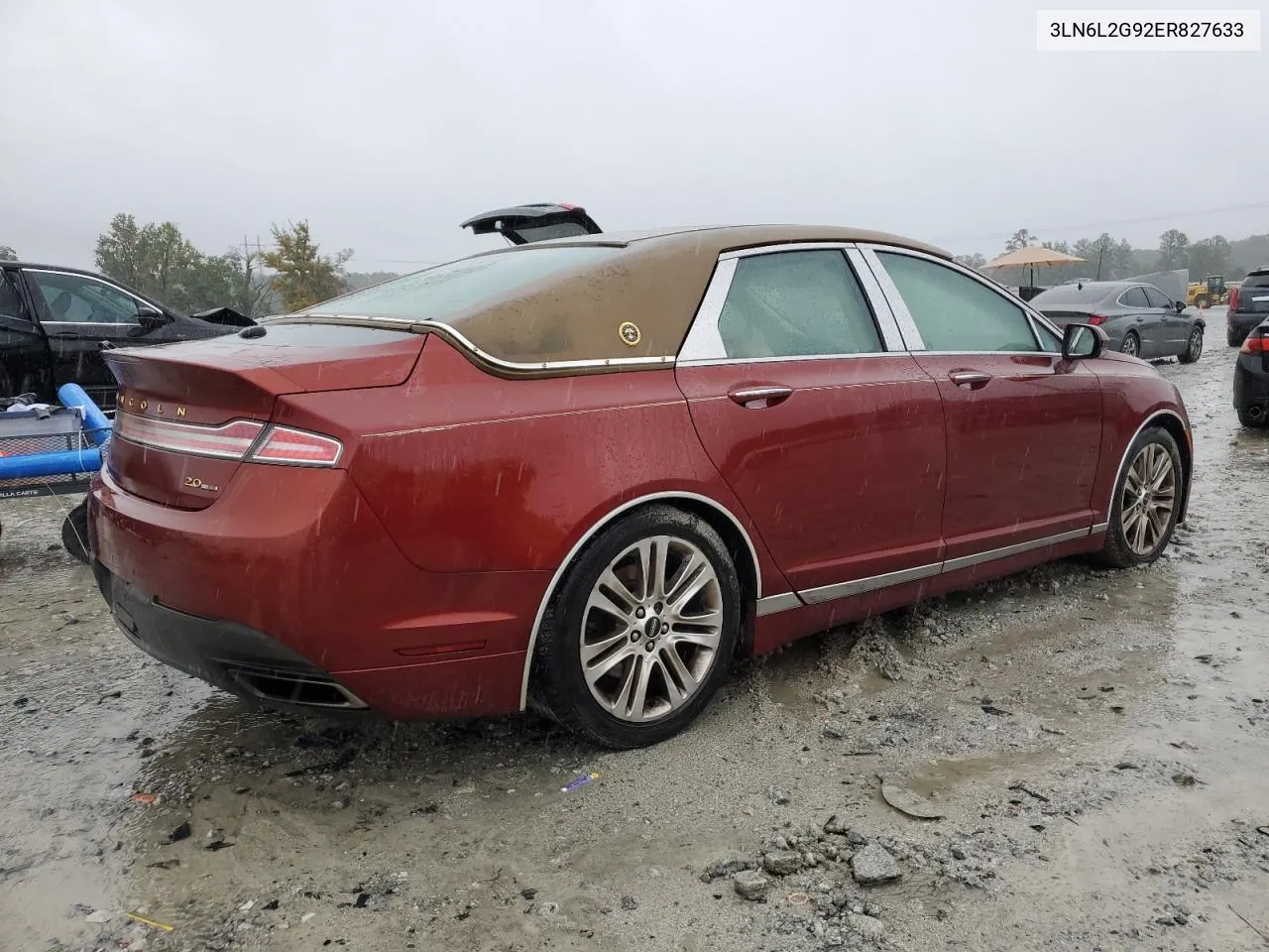 2014 Lincoln Mkz VIN: 3LN6L2G92ER827633 Lot: 73189684