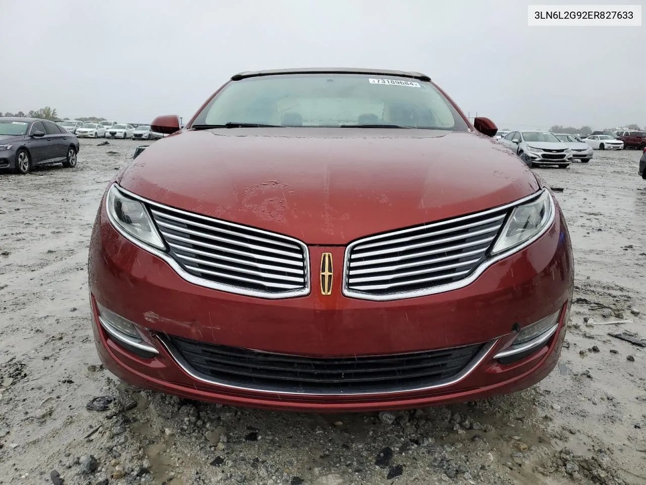 2014 Lincoln Mkz VIN: 3LN6L2G92ER827633 Lot: 73189684