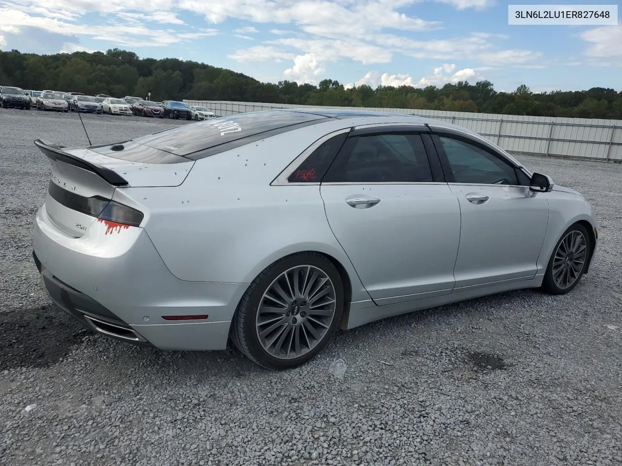 2014 Lincoln Mkz Hybrid VIN: 3LN6L2LU1ER827648 Lot: 73653254