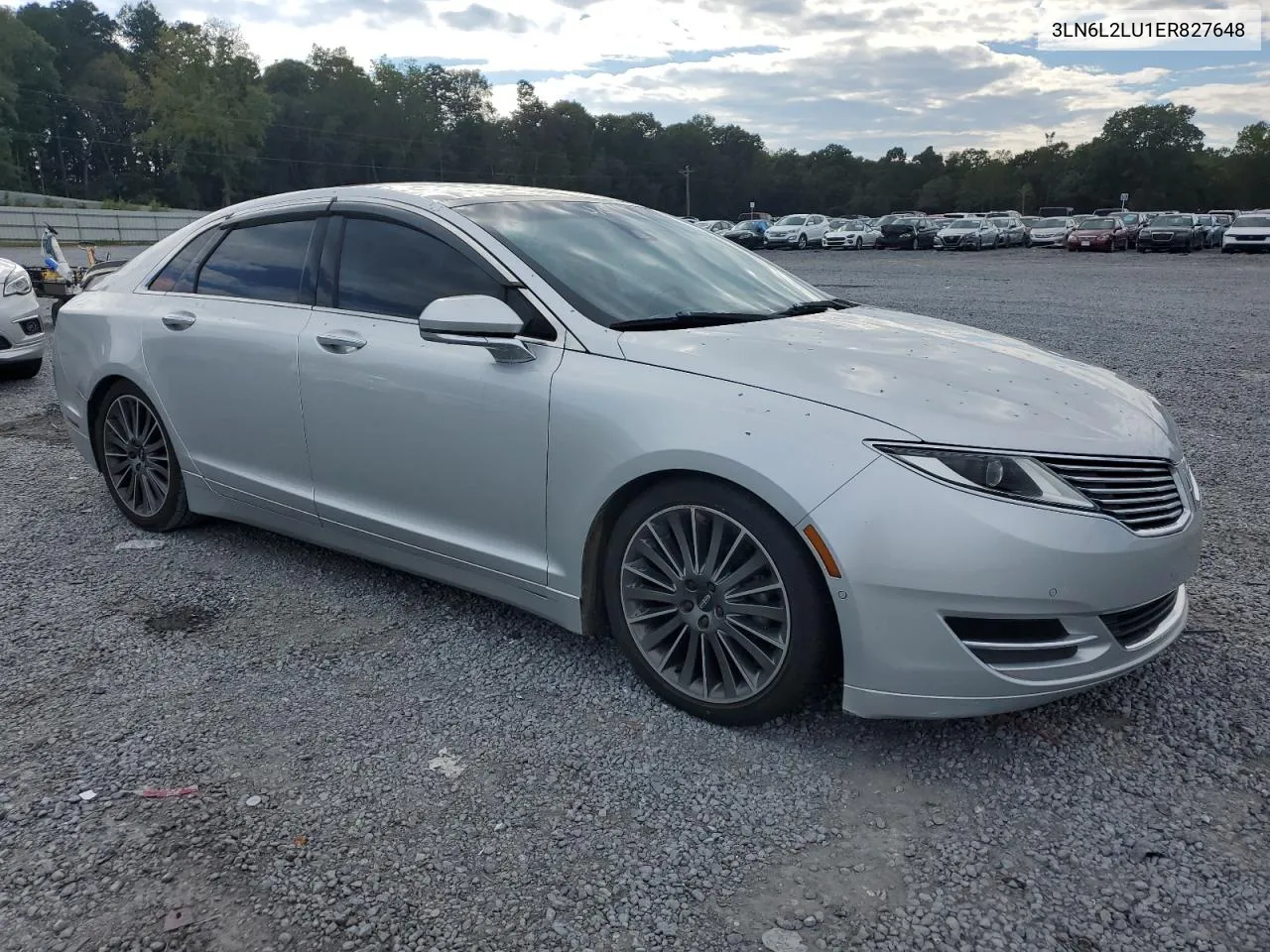 2014 Lincoln Mkz Hybrid VIN: 3LN6L2LU1ER827648 Lot: 73653254