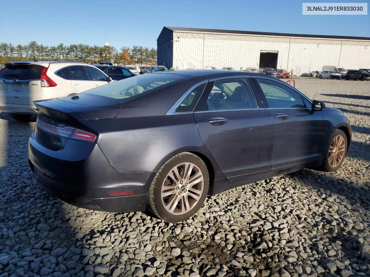 2014 Lincoln Mkz VIN: 3LN6L2J91ER833030 Lot: 76325104