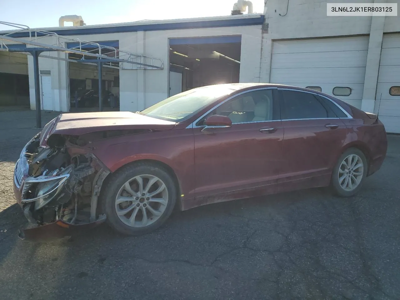 2014 Lincoln Mkz VIN: 3LN6L2JK1ER803125 Lot: 76350384