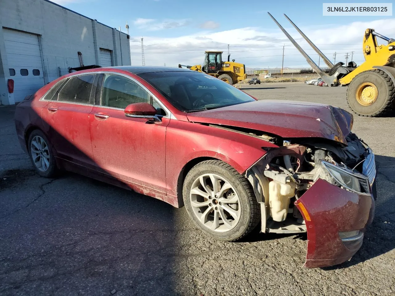 2014 Lincoln Mkz VIN: 3LN6L2JK1ER803125 Lot: 76350384