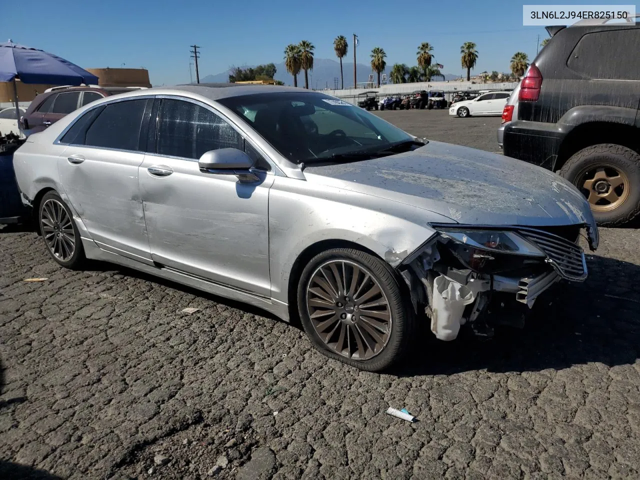 2014 Lincoln Mkz VIN: 3LN6L2J94ER825150 Lot: 77400564